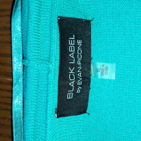 Cropped green sweater,  Black Label by Evan-Picone, size XL - Picture 5 of 5